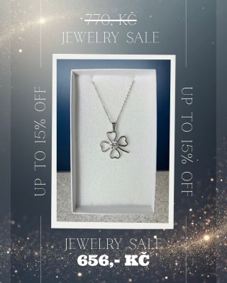 ✨ SLEVA -15 % NA STŘÍBRNÉ ŠPERKY! ✨ Udělějte si radost nebo potěšte někoho blízkého elegantním šperkem se slevou. Jen teď...